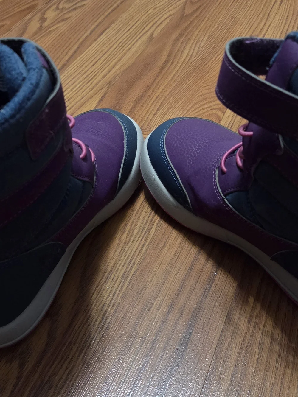 Merrell Kids Waterproof Winter Snow Boots Girls Size 2 Purple Navy Pink EU 33.5